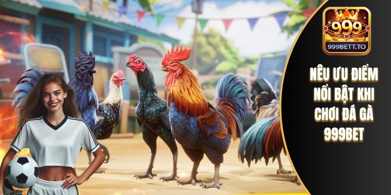 Nêu ưu điểm nổi bật khi chơi đá gà 999bet