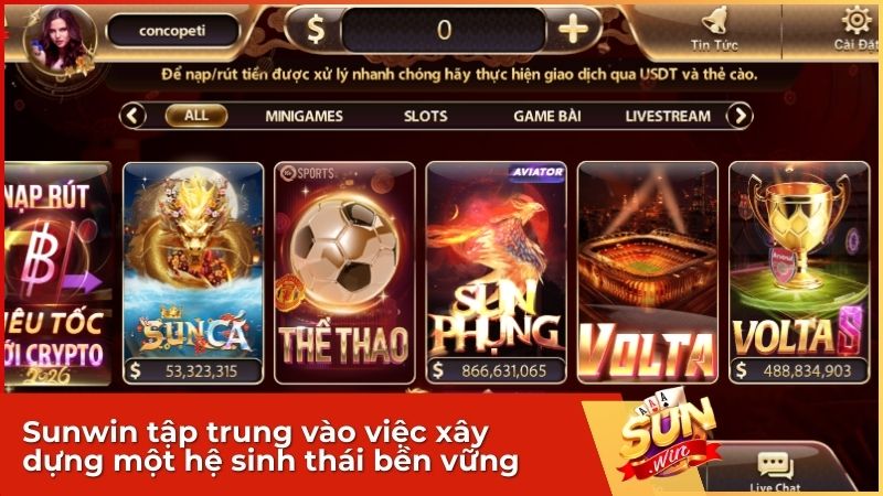 Sunwin hướng tới phát triển bền vững, lâu dài