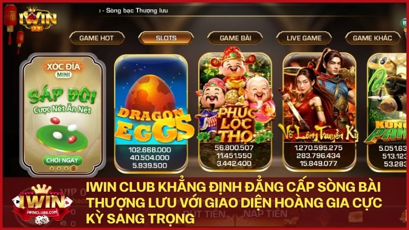 Iwin Club dẫn đầu bảng xếp hạng nhờ chất lượng dịch vụ đạt tiêu chuẩn sòng bài quốc tế